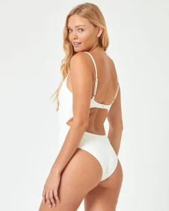 Best Eco Chic Repreve® Kyslee One Piece Swimsuit - Cream Classic|One Pieces