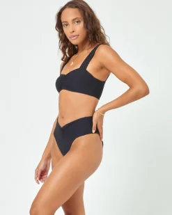 Best Eco Chic Repreve® Marlee Bikini Top - Black Bralette|Bikini Tops