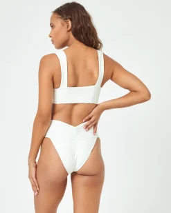 Sale Eco Chic Repreve® Marlee Bikini Top - Cream Bralette|Bikini Tops