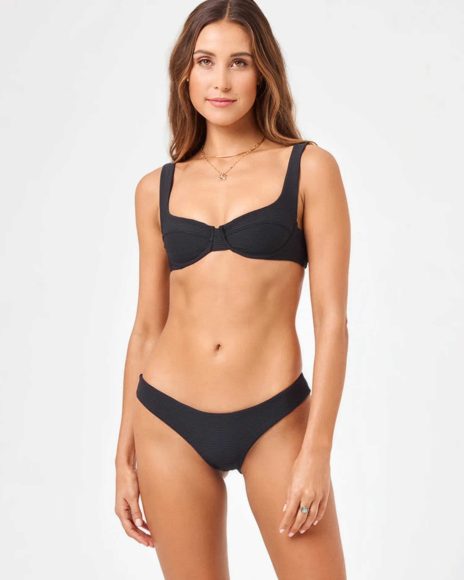 Clearance Eco Chic Repreve® Nikita Bikini Top - Black Underwire|Bikini Tops