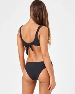 Clearance Eco Chic Repreve® Nikita Bikini Top - Black Underwire|Bikini Tops