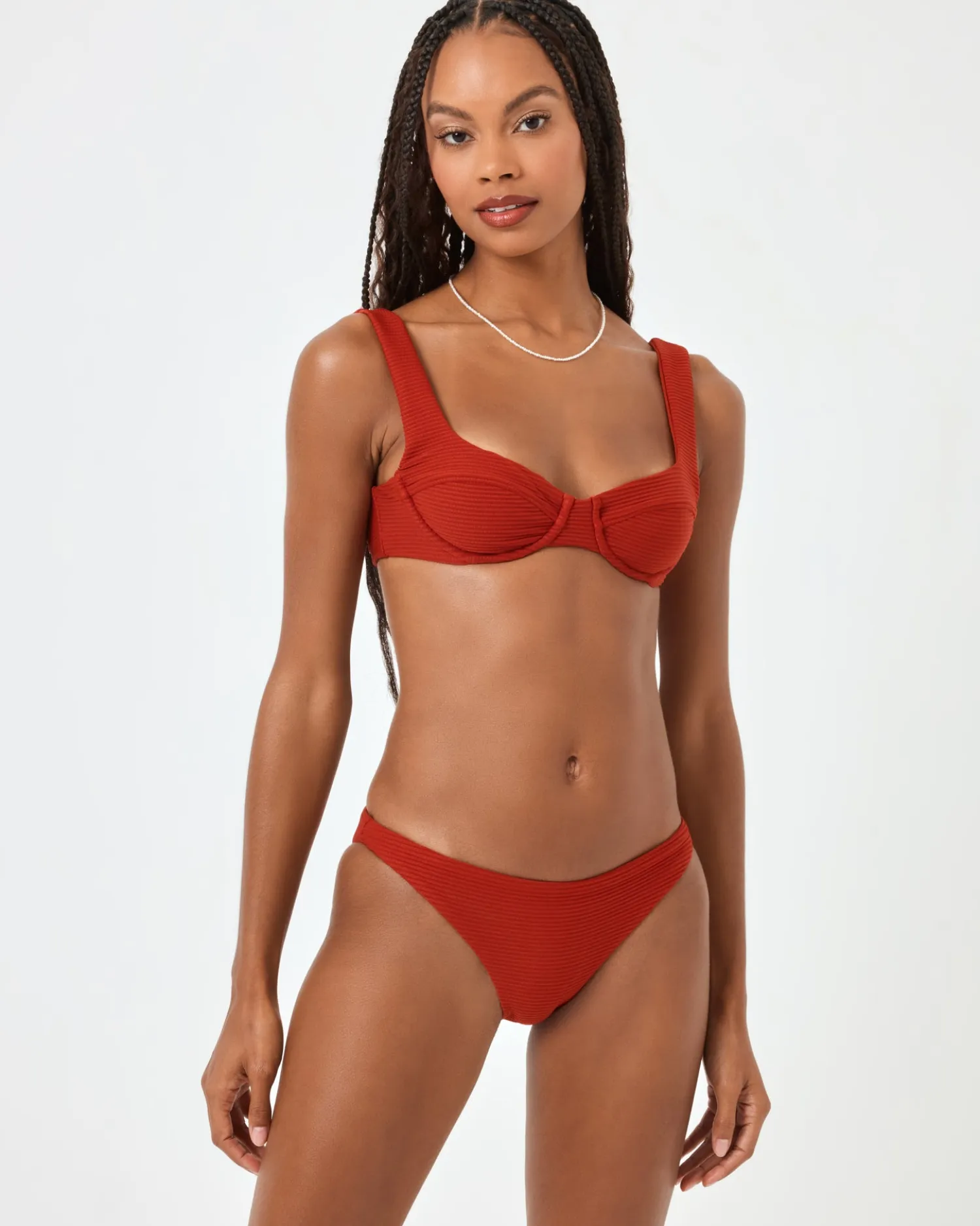 Sale Eco Chic Repreve® Nikita Bikini Top - Redwood Underwire|Bralette