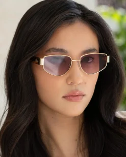 Fashion Freyrs Delilah Sunglasses - Gold Sunglasses