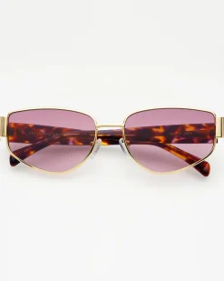 Fashion Freyrs Delilah Sunglasses - Gold Sunglasses