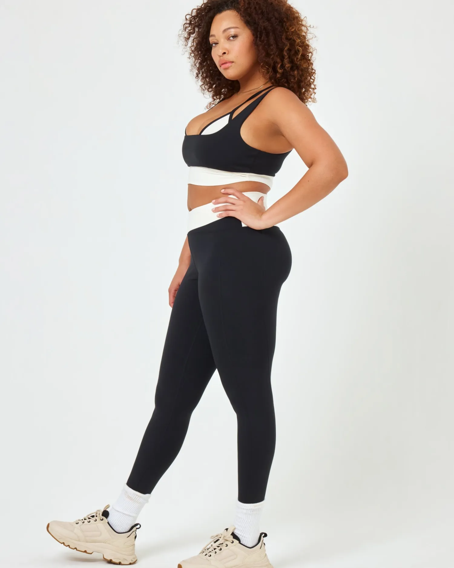 Clearance Full Force Bra - Black-Cream Tops & Bras