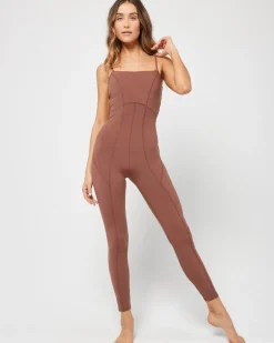 Outlet Go The Distance Jumpsuit - Cafe Bottoms|Dresses & Jumpsuits