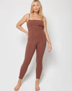 Outlet Go The Distance Jumpsuit - Cafe Bottoms|Dresses & Jumpsuits