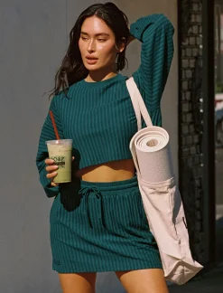 Clearance Half Court Pullover - Deep Teal Tops & Bras|Sets