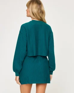 Clearance Half Court Pullover - Deep Teal Tops & Bras|Sets
