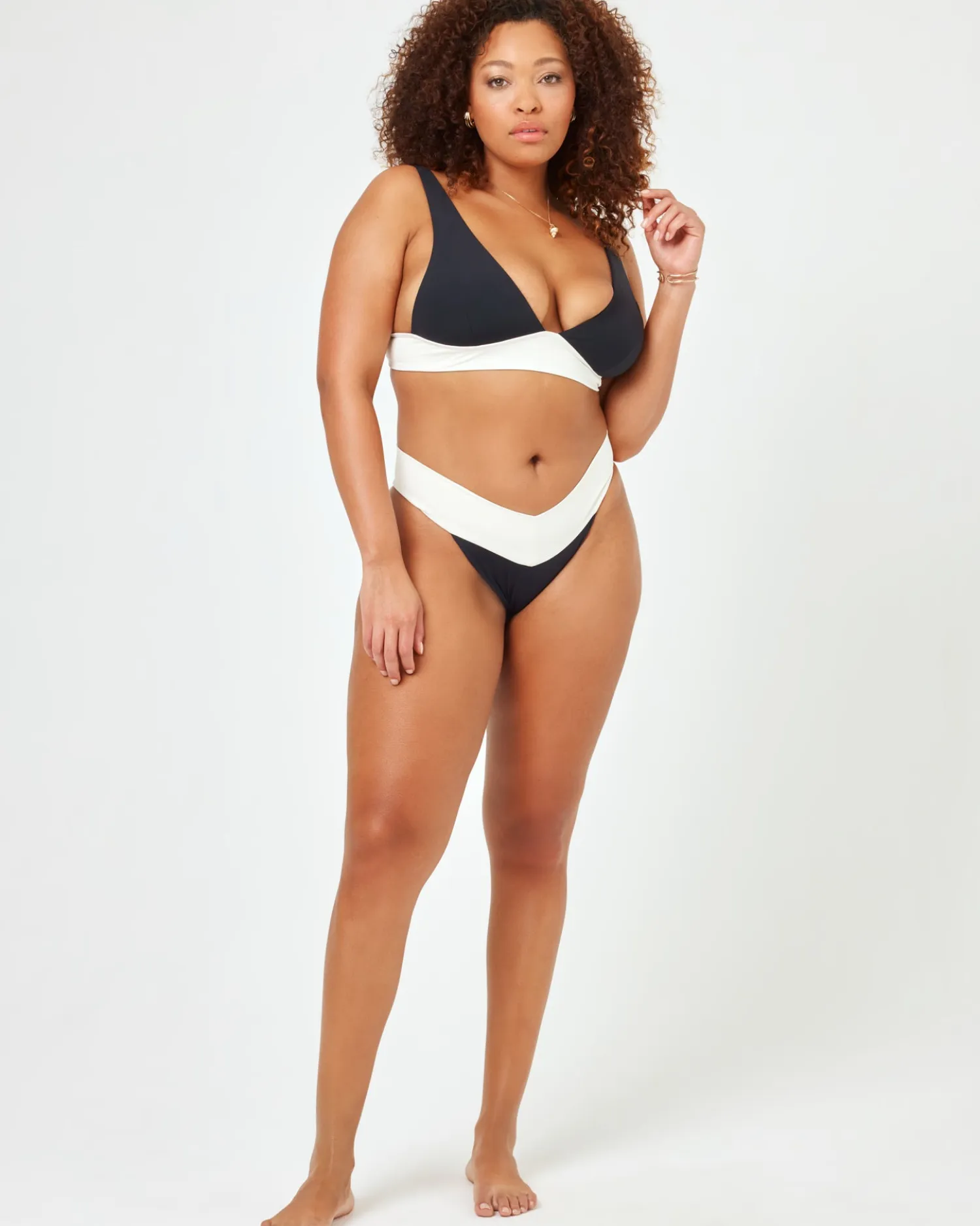 Online Harley Bikini Top - Black-Cream Bralette|Bikini Tops