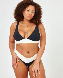 Online Harley Bikini Top - Black-Cream Bralette|Bikini Tops