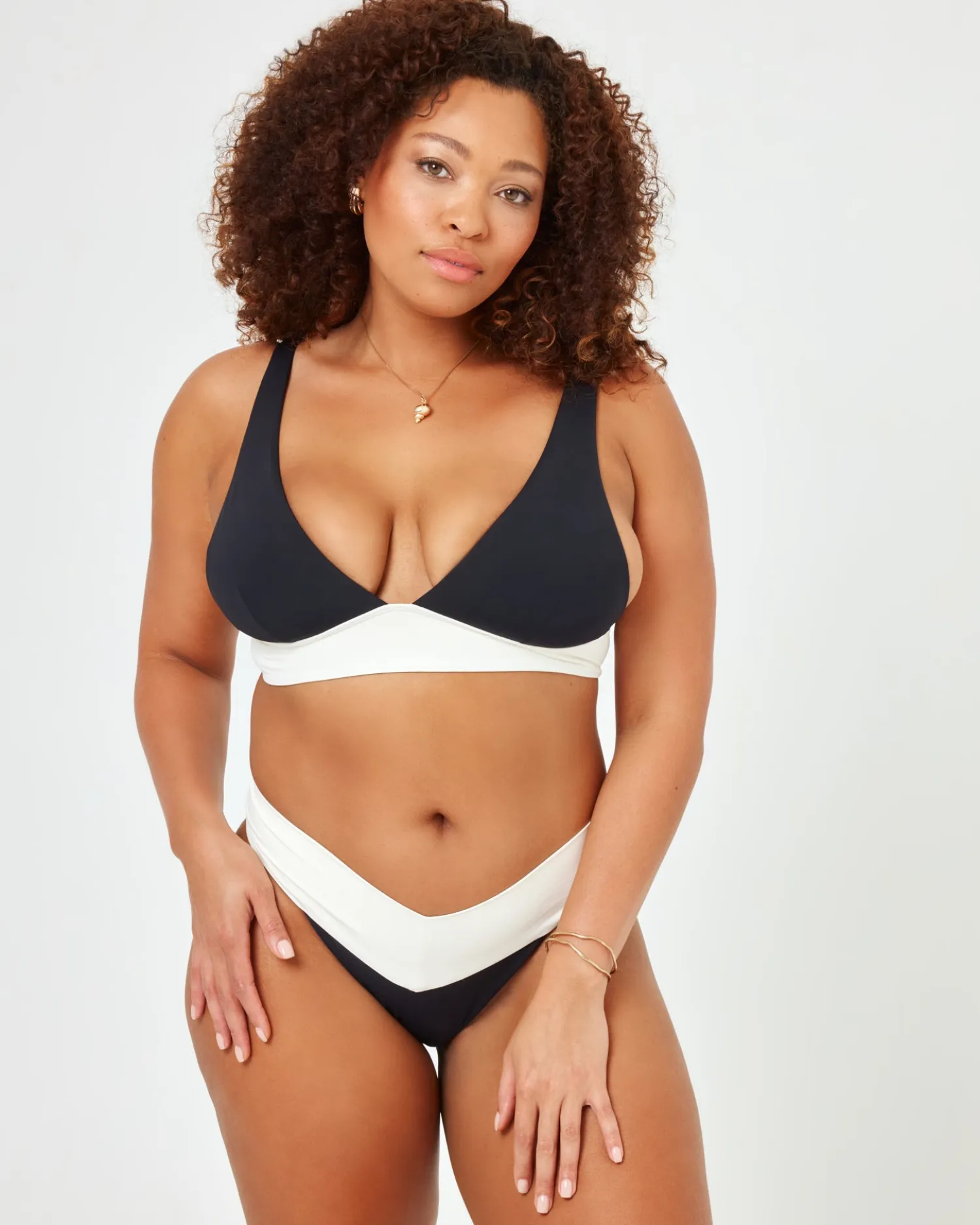 Online Harley Bikini Top - Black-Cream Bralette|Bikini Tops
