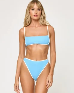 Online Hazel Bikini Top - Seaspray-Cream Bralette|Bikini Tops