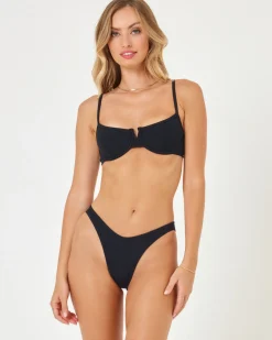 Discount Hunter Bikini Top - Black Underwire|Bralette