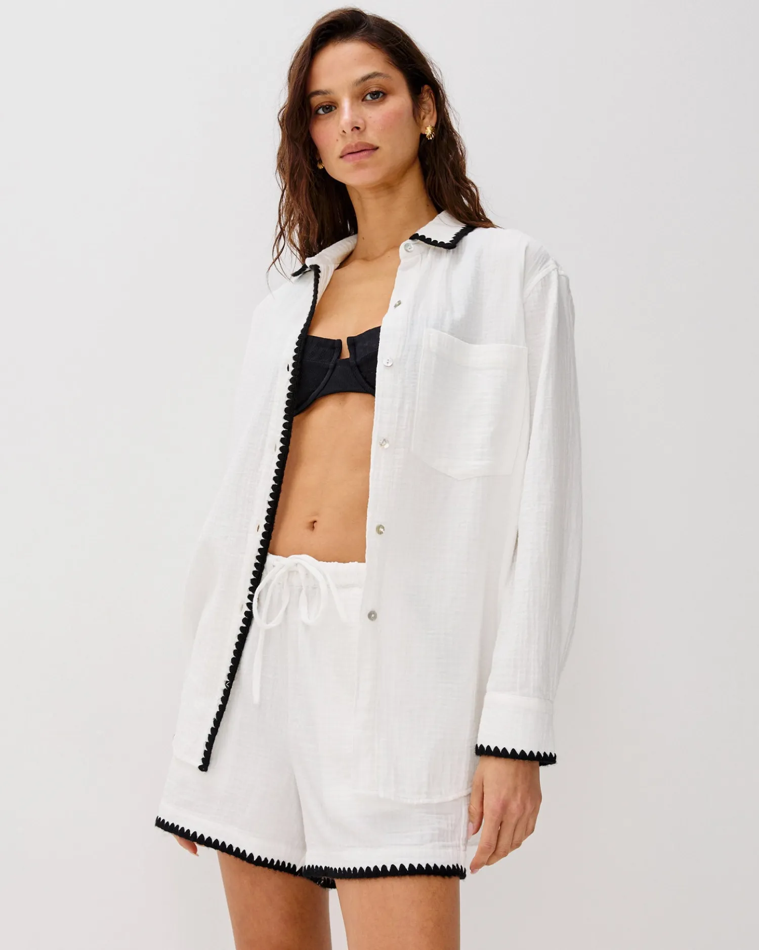 Hot Idania Shirt - White Sets|Tops