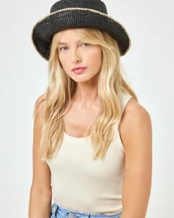 Discount Isadora Bucket Hat - Black Cream Hats