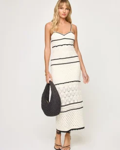 Clearance Isle Of Palms Dress - Cream-Black Dresses