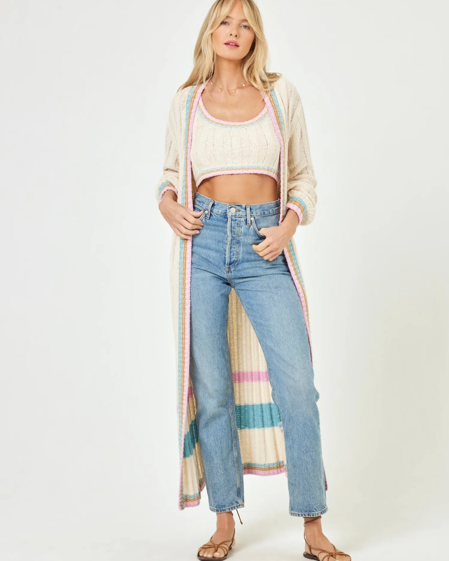 Outlet Ivy Cardigan - Tapioca Sets|Loungewear