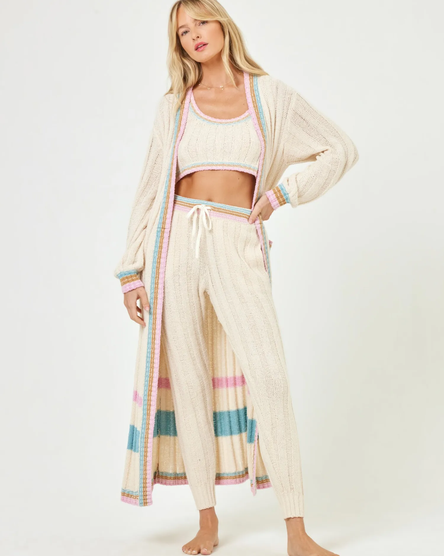 Outlet Ivy Cardigan - Tapioca Sets|Loungewear