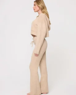 New Jet Set Hoodie - Heather Oatmeal Sets|Loungewear