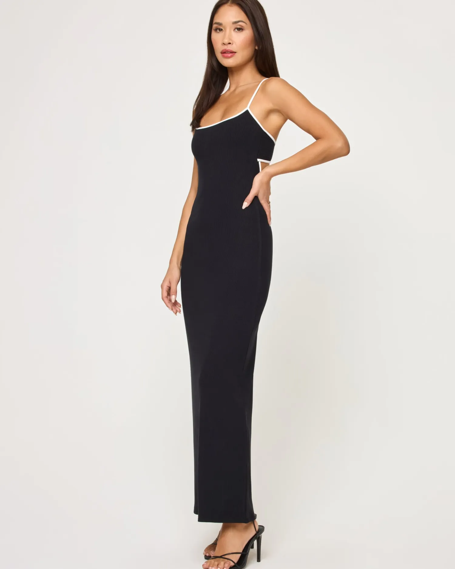 Fashion Jordana Dress - Black-Cream Dresses
