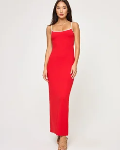Sale Jordana Dress - Flame-Cream Dresses
