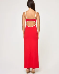 Sale Jordana Dress - Flame-Cream Dresses
