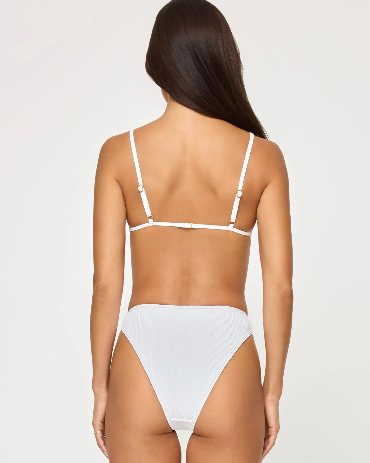 Sale Kourt Bikini Bottom - White High Waist|Classic