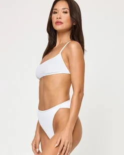 Online Kourt Bikini Top - White Bralette|Bikini Tops