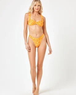 Online Leilani Bikini Bottom - Golden Hour Blooms Bitsy|Bikini Bottoms