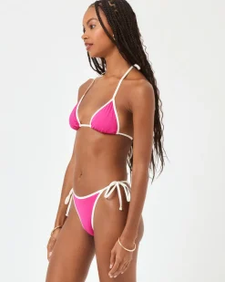 Best Levy Bikini Bottom - Bougainvillea-Cream Bitsy|Bikini Bottoms