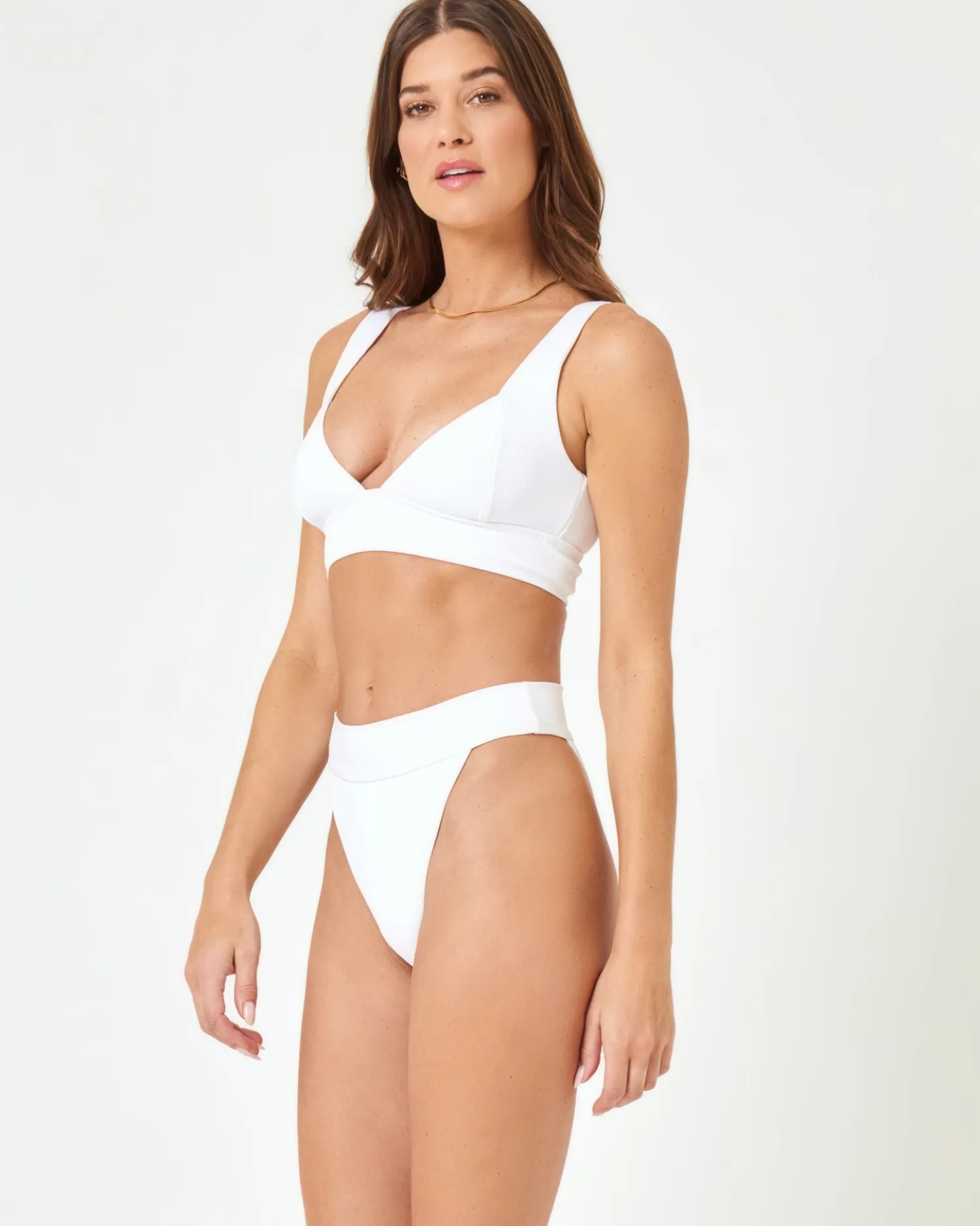 Online Lola Bikini Bottom - White Bitsy|Bikini Bottoms