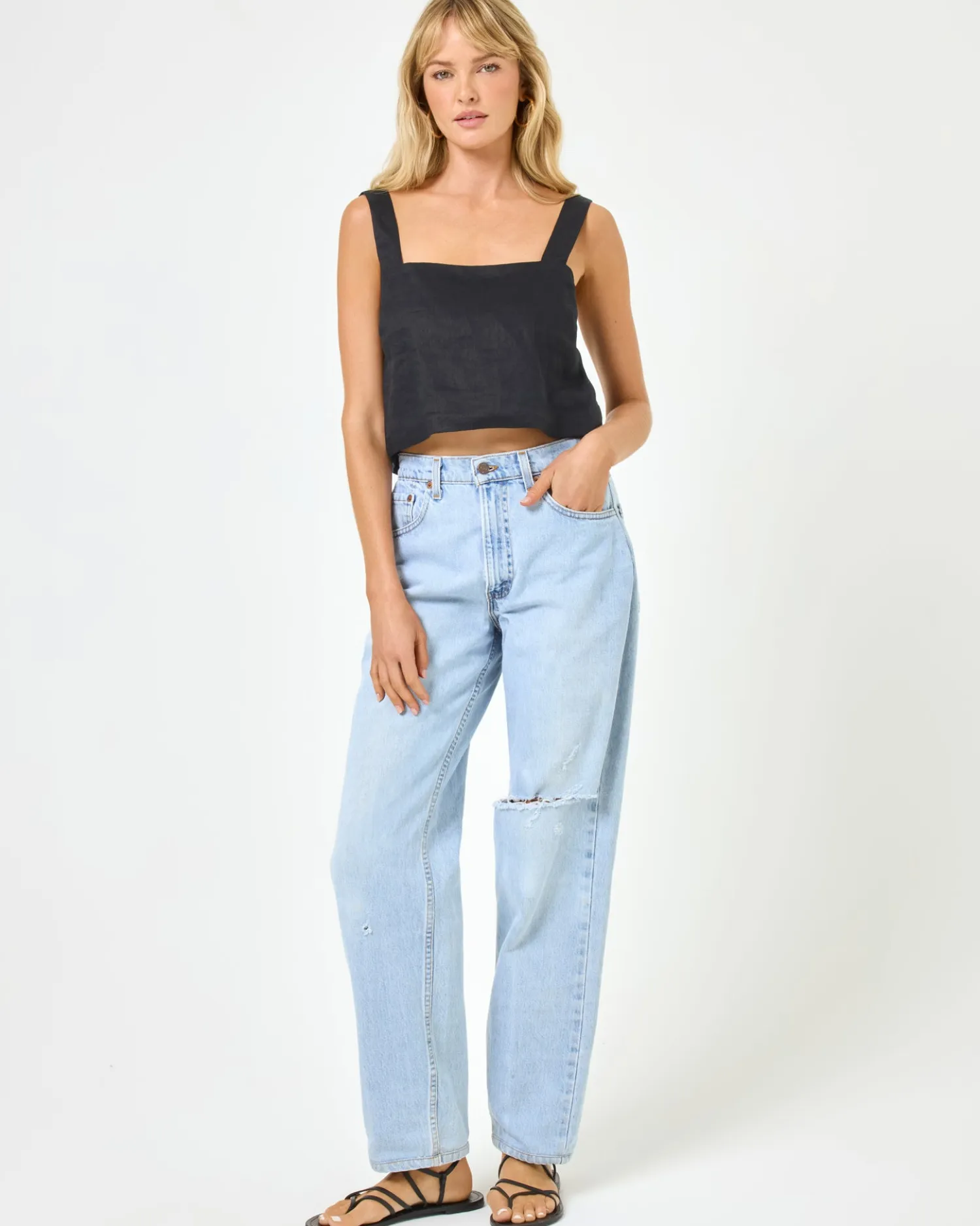 Clearance Long Island Top - Black Sets|Tops