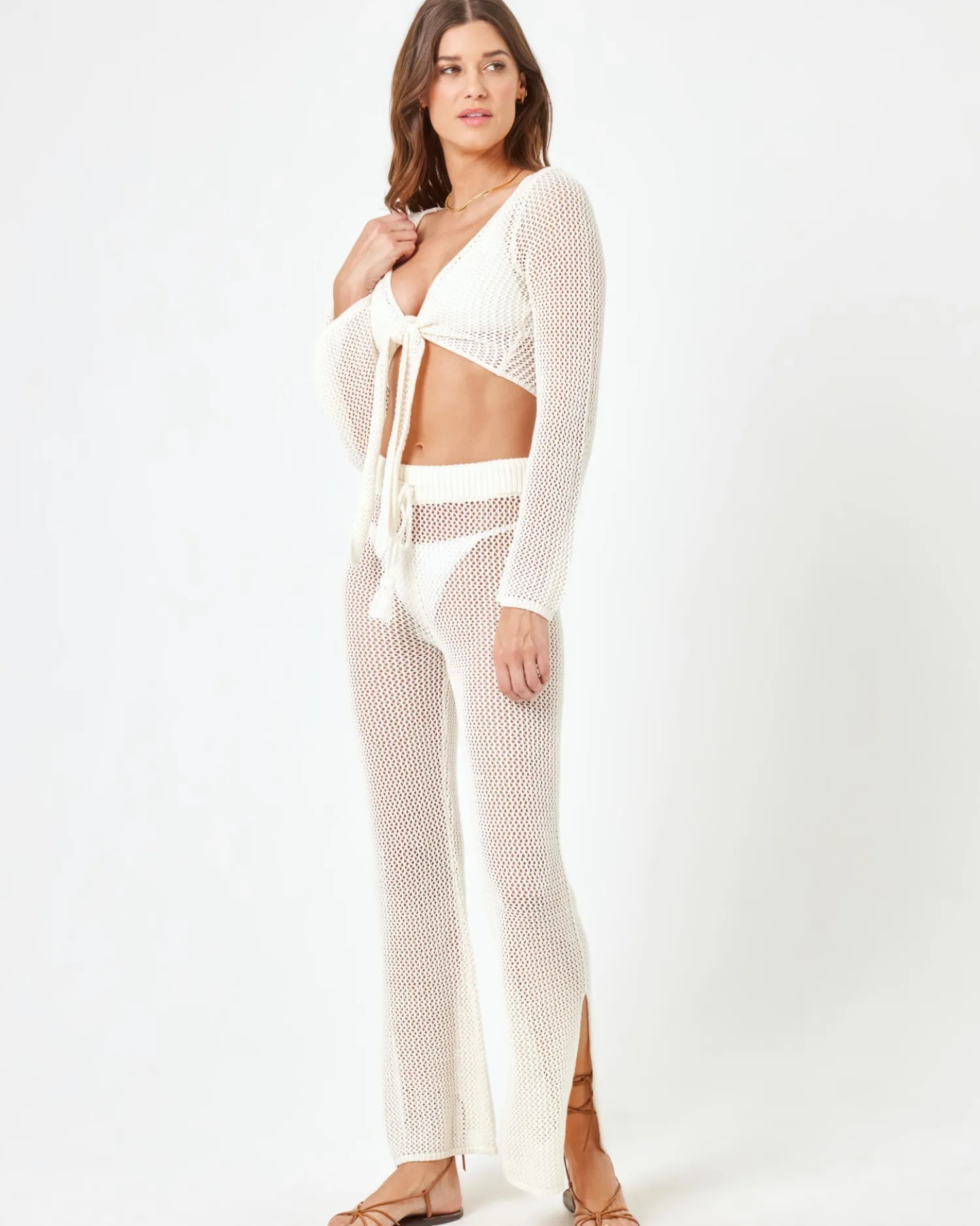 New Los Cabos Pant - Cream Sets|Cover-ups