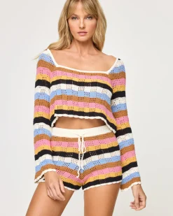 Online Lost Tides Short - Maldives Stripe Sets|Cover-ups