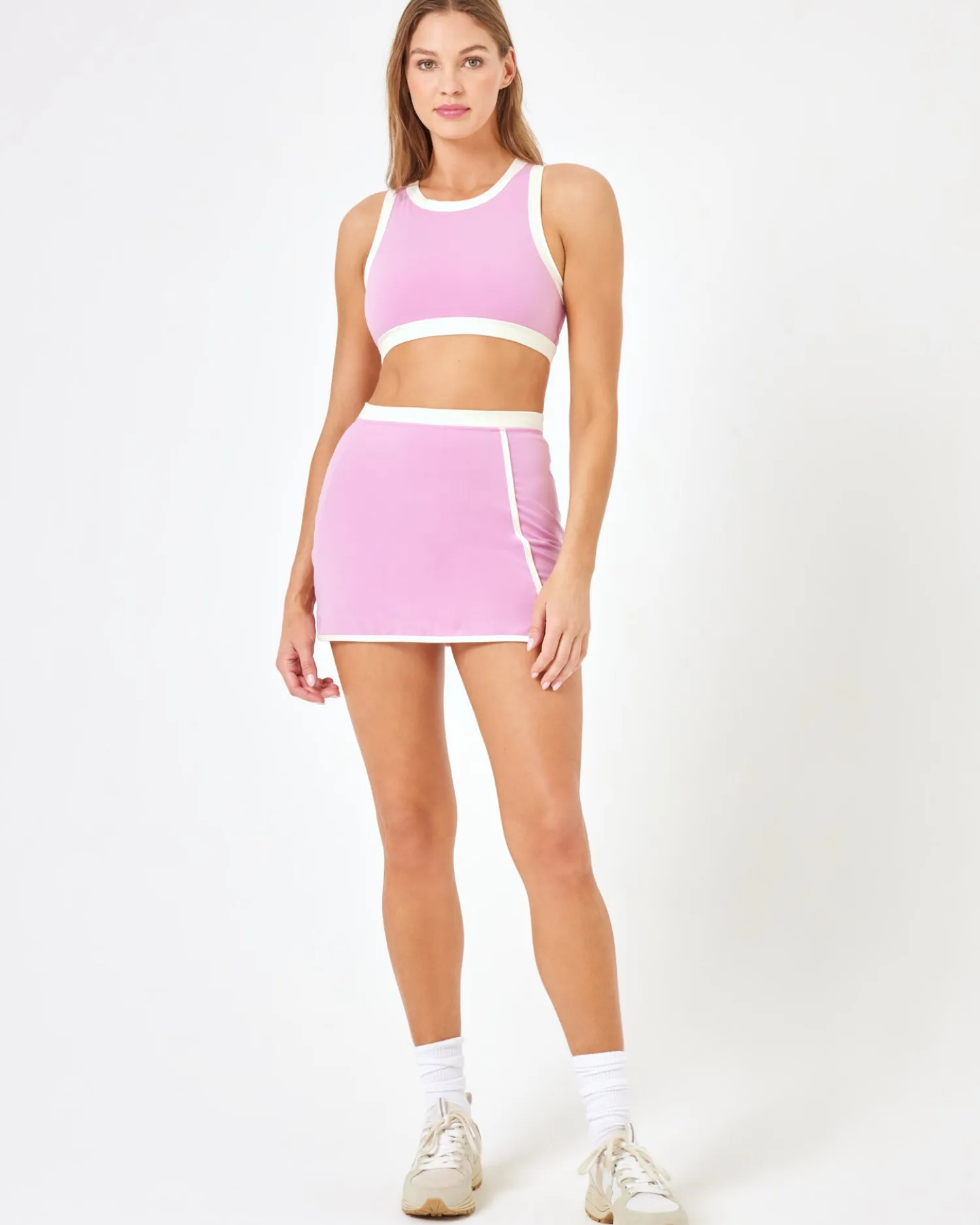 New X Anthropologie Campbell Skort - Pink Lady Bottoms