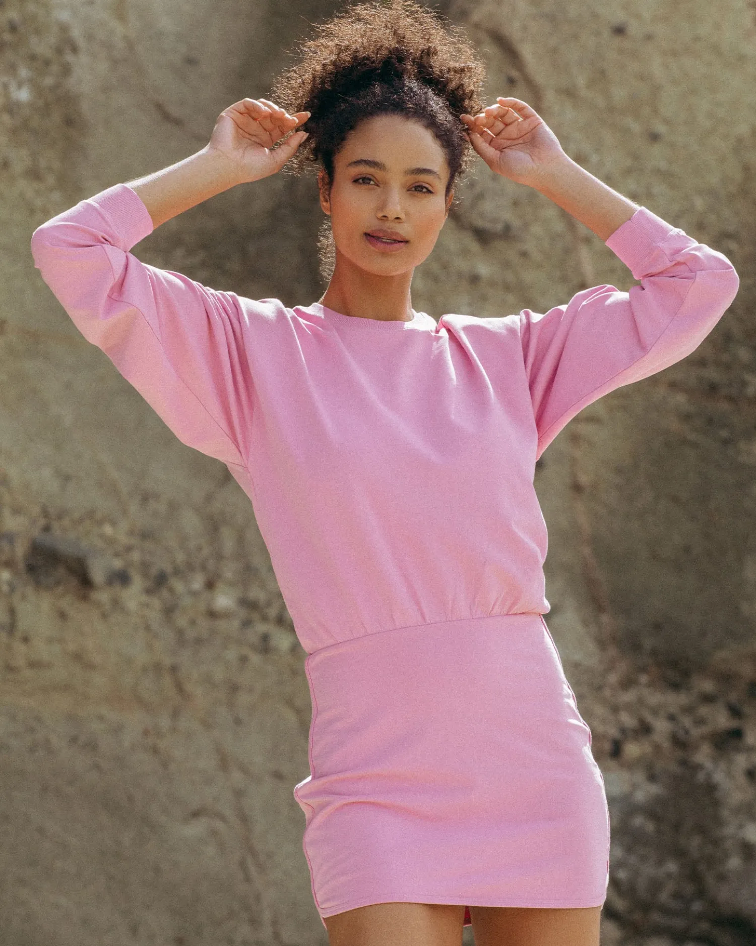 Outlet X Anthropologie Groove Dress - Pink Lady Dresses