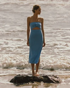 New X Anthropologie Kierra Dress - Peri Blue Dresses