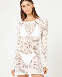 New x JVS Arrow Cover-Up Dress - Off White Cover-ups