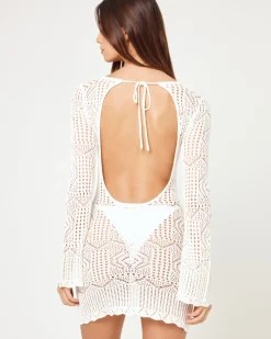 New x JVS Arrow Cover-Up Dress - Off White Cover-ups