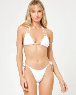 Online x JVS Del Prado Bikini Top - Off White Triangle|Bikini Tops