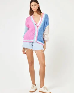 Discount x JVS Lido Cardigan - California Colorblock Sweaters