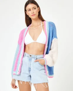 Discount x JVS Lido Cardigan - California Colorblock Sweaters