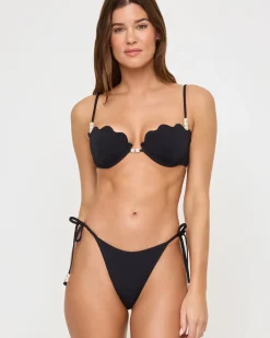 Fashion Lucia Bikini Bottom - Black Bitsy|Bikini Bottoms