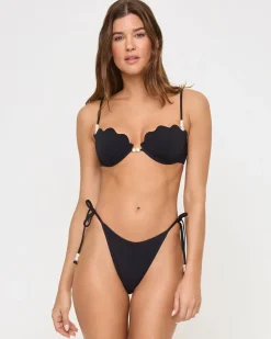 Fashion Lucia Bikini Bottom - Black Bitsy|Bikini Bottoms
