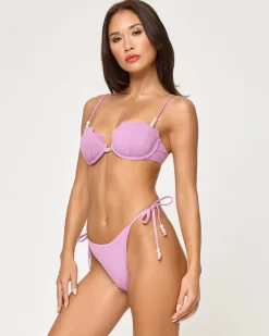 Clearance Lucia Bikini Bottom - Mauve Bitsy|Bikini Bottoms