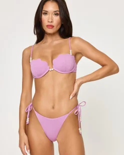 Clearance Lucia Bikini Bottom - Mauve Bitsy|Bikini Bottoms