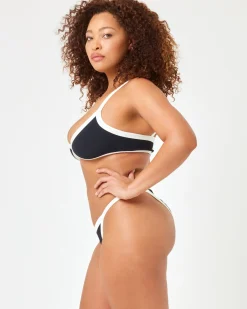 Sale Mackenzie Bikini Bottom - Black-Cream Bitsy|Bikini Bottoms