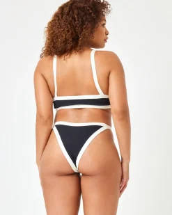 Sale Mackenzie Bikini Bottom - Black-Cream Bitsy|Bikini Bottoms