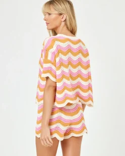 Hot Make Waves Knit Short - Catching Sun Sets|Loungewear